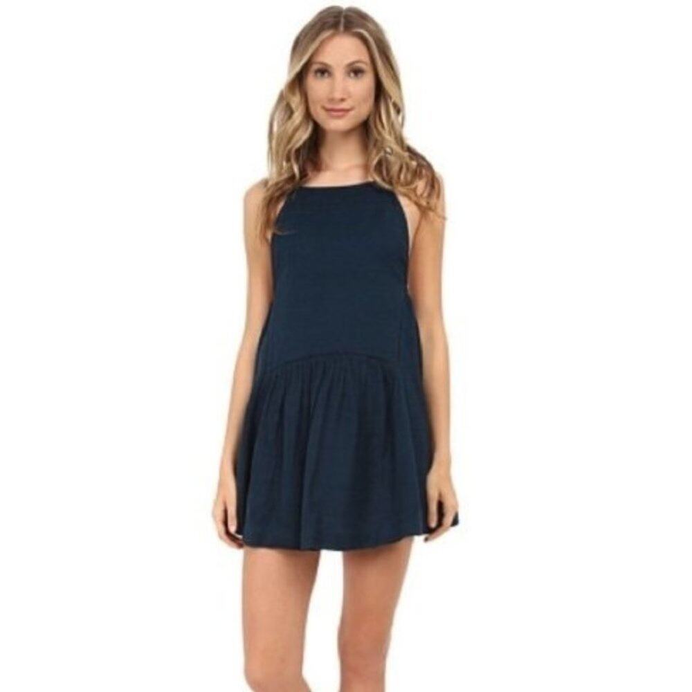 Free People Skipping Stones Tunic Linen Blend Dress
